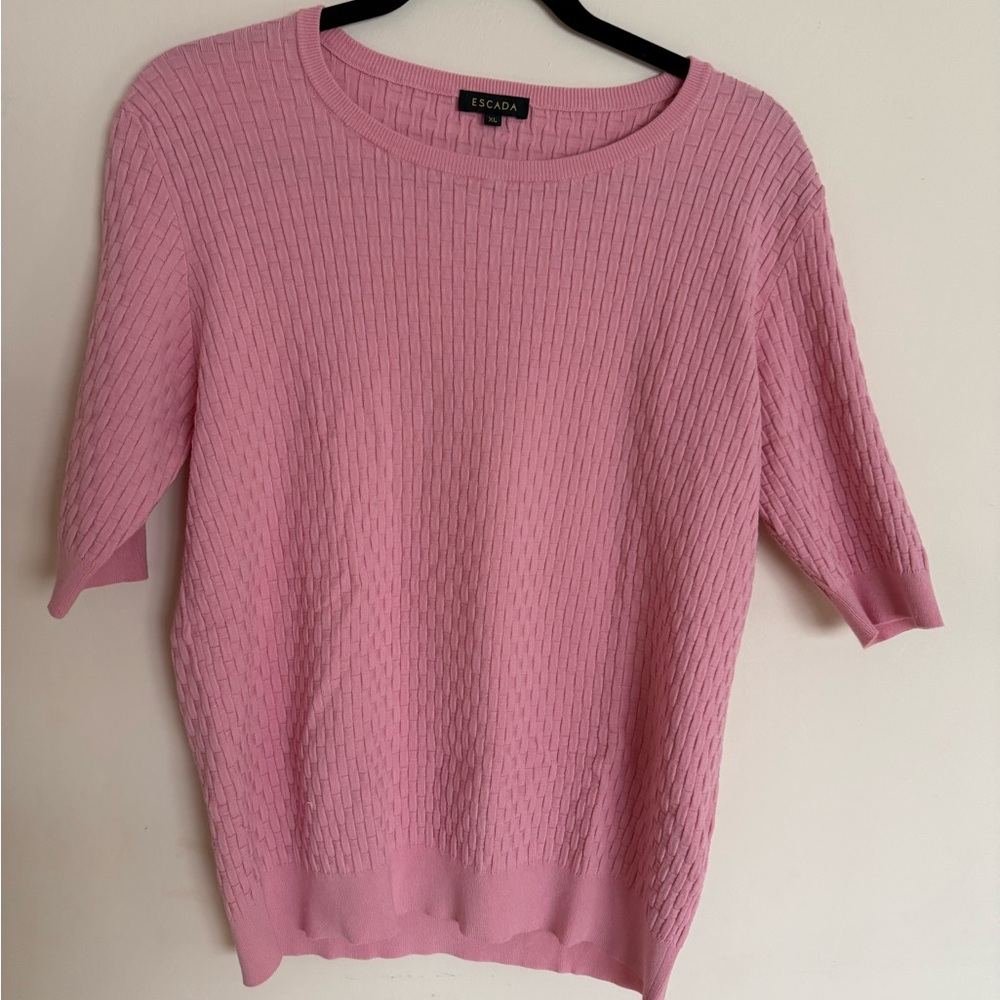 Escada Soft Pink Knit Top